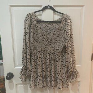 Flowy leopard print top by JODIFL size L